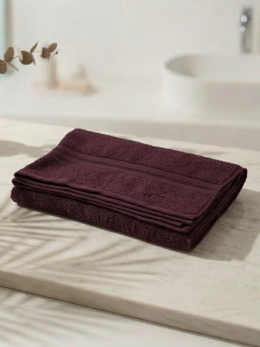 Image of Monte Carlo Essential 100% Cotton Bath Towel | 400 GSM Lightweight & Quick Dry | Soft Absorbent Large Towel 75x150 cm | Skin Friendly Daily Use Bathroom Towel for Men & Women (Jasper) | Sassafras