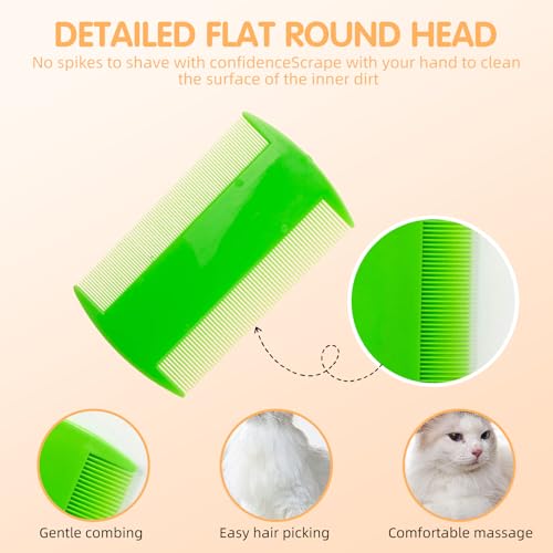 SKYPIA 2 Pack Peines Para Mascotas Doble Cara miniatura 5