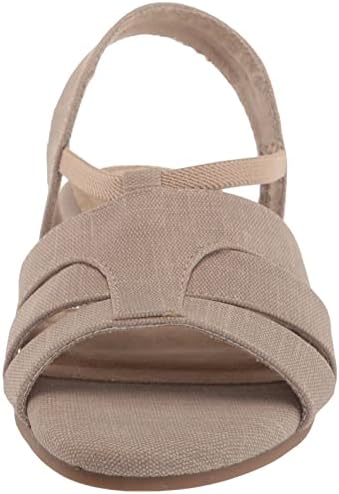 Easy Street Women's Yesenia Wedge Sandal, Natural Linen Print, 7.5 Narrow | Image 1