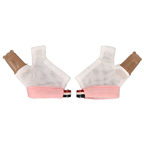 Arrêt pouce sucer avec boucle réglable : le traitement protecteur doux couleur rose