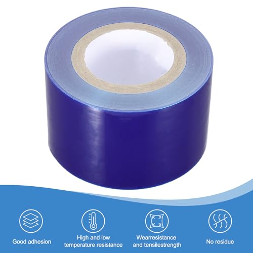 Image of PATIKIL Removable Protective Film Tape, 3.5 Inch x 656 ft PE Surface Protective Scratch Film Tape Roll for Furniture Electrical Appliances Plastic Hardware Low Stickiness, Blue