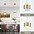 DEYNITE Modern Home Pendant Light Fixtures Brass Hanging Light for Kitchen Island