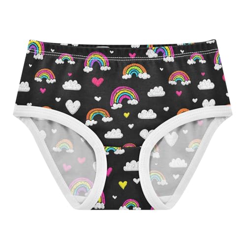 Girls Underwear Soft Cotton Rainbow Kids Panties in Sizes 2/3t, 4t, 5t, 6 and 8