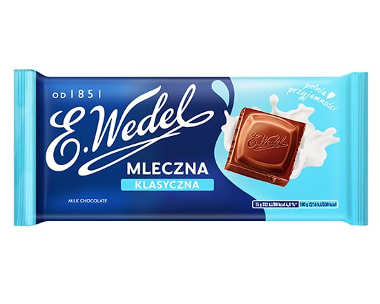 22 x Czekolada Mleczna Klasyczna 90 g E.Wedel