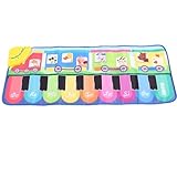 Kikumi Alfombra Musical de Animales para bebé, Alfombra en Forma de Piano de Suelo Infantil Antideslizante Educativa de Aprendizaje Temprano