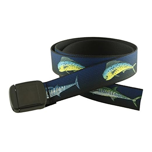 Hiker Belt Saltwater Fish Patterns Made in USA by Thomas Bates (Offshore Slam)
