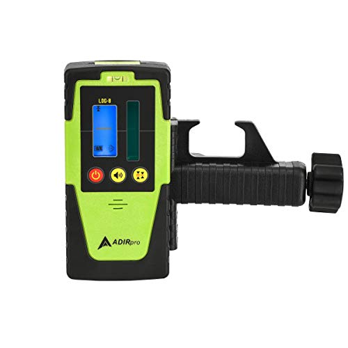 adir laser level self leveling - green beam rotary lazer leveler tool with dual axis manual slope, vertical and horizontal alignment, dustproof and water resistant for interior/exterior installations