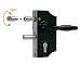 LOCINOX Cerradura estilo forja pequeña para perfiles cuadrados 40 a 50 mm...