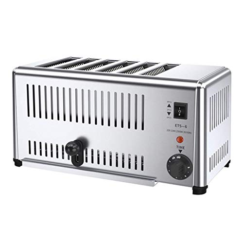 XBR Health Slice Toaster, Brotbackmaschine Toaster Frühstücksmaschine Hotel Kommerzieller Toaster 6-Scheiben gegrillter…