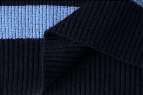 Men Striped Knitted Sweater Vintage Loose Sweaters Harajuku Warm Jumper Pullover Casual3