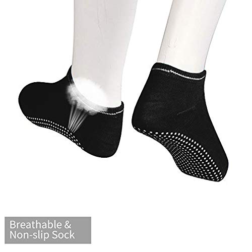 JURONG Yoga Socken für Damen Rutschfeste, Stoppersocken Damen Antirutschsocken, Anti Rutsch Socken, Damen Sportsocken, Ideal für Yoga Pilates, Ballett,Tanz,Barre,Fitness, Barfuß-Training (8 Paar) – Bild 6