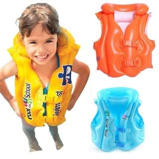 Shreedhar Impex Swimming Float Vest for Kids | Inflatable Safety Life Jacket for Pool, Beach & Water Sports | Adjustable & Comfortable Swim Aid for Boys & Girls (Multicolor) 2