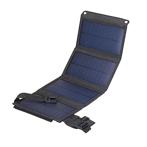 Panel solar plegable negro de 160W duradero e impermeable con USB