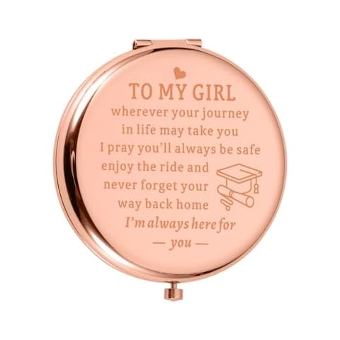 FANICE EOS Stocking Stuffers for Teen Girls Going to College Gifts for Her, Graduation Gifts for Her, College Senior Gifts for Girls 2025, Daughter Gifts from Mom Mother to My Girl Compact Mirror Cover