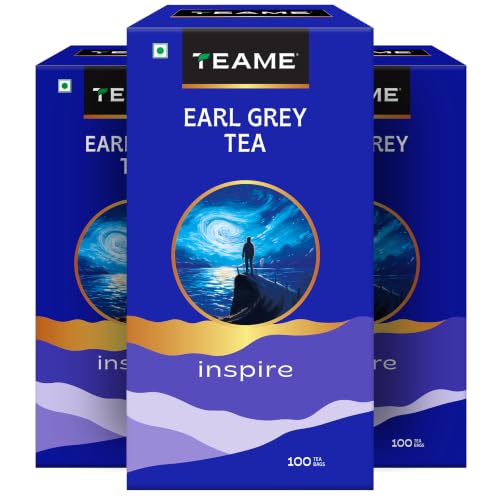 Image of TE-A-ME Earl Grey Tea 100 Teabags | Earl Grey Tea | Pack of 3 | Total 300 Teabags