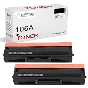 (Met chip) SMARTOMI 106A W1106A Compatibele voor HP 106A W1106A toner cartridge voor gebruik met HP Laser 107 107a 107w 107r MFP 135 135a 135w 135r 135wg MFP 137 137fnw 137fwg 2PK