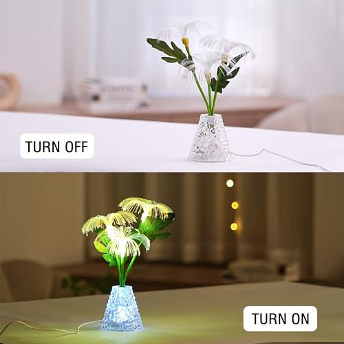 Image of Fiber Optic Firework Lamp, Color Changing LED Light, USB & Battery Powered Decor Lamp for Bedroom Bar Coffee Shop Wedding Decor, Gift for Women on Birthday Christmas Valentines Mothers Day