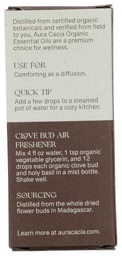 Aceite Esencial Orgánico de Clavo Aura Cacia 0.25 Fl Oz miniatura 3