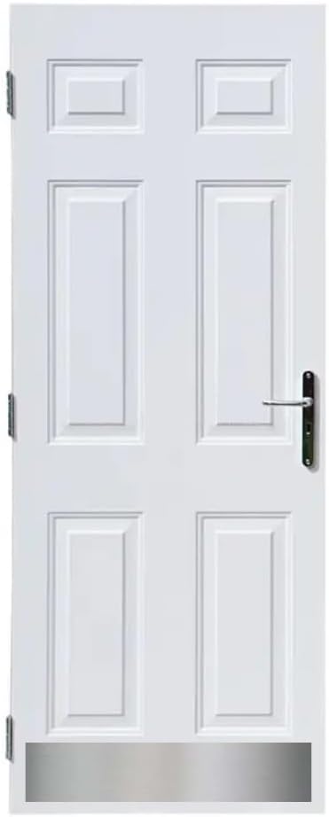 Stainless Steel Kick Plate - Adhesive Mounted - Choose The Size for Your Door (6" x 34")