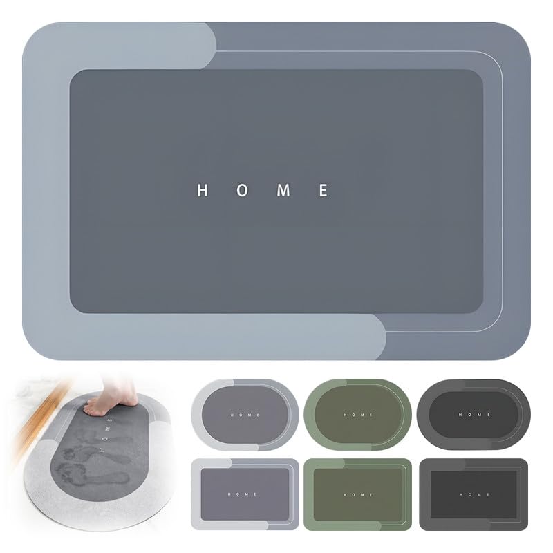 hoehew Modernized Magic Mat - Tapete mágico para baño, 2024, de secado rápido, superabsorbente, antideslizante, tapete de baño de diatomea, barro, cocina, hogar