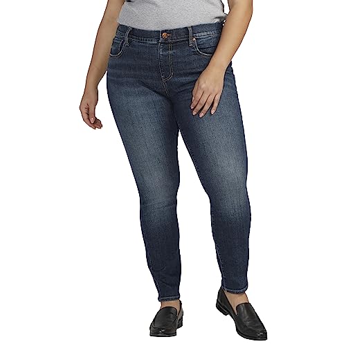Jag Jeans Women's Plus Size Maya Mid Rise Skinny Leg Jeans-Legacy