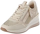 Modische Sneaker Tamaris Damen 1-1-23703-20 Sneaker Low, Cream Glam COM, 40 EU