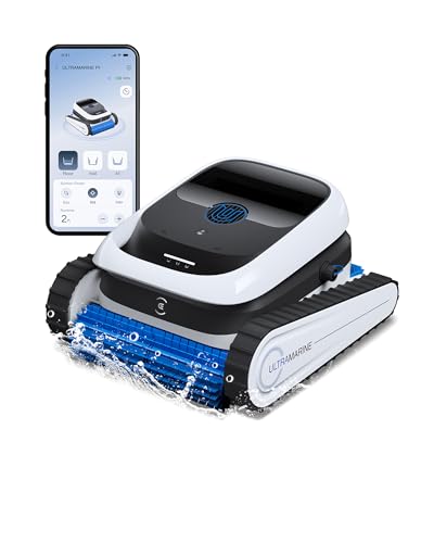 ECOVACS Ultramarine P1 Pool Cleaner Robot, 4800GPH UltraPure Suction, Dual-Layer Filtration, 180 Min Runtime, SmartNavi Navigation, App Control, Cordless Pool Vacuum for Floor & Wall, Up to 1937 sqft