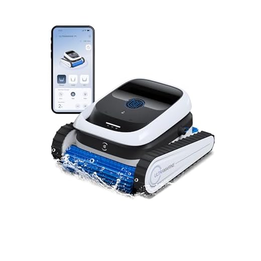 ECOVACS Ultramarine P1 Poolreinigungsroboter, Ultra Pure Saugleistung 4800 GPH, Doppelschicht-Filtration, Laufzeit von 180 Minuten, SmartNavi-Navigation, Anwendungssteuerung