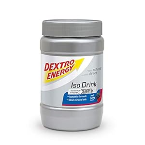Dextro Energy drank in poedervorm van Dextro Energy, Red Berry smaak, 440 g isotoon poeder met elektrolyten, Voor 11…
