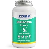 ZDBB Dielectric Grease for Automotive Electrical Connectors, Electric Silicone Paste with a Brush, Di Electric Grease Spark Plug, Battery Terminal, Wiring, Marine Against Salt Corrosion 8 oz (1pcs)