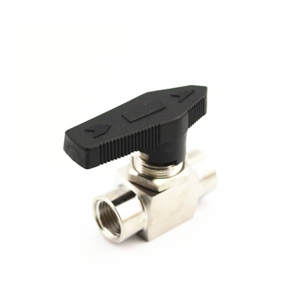 Válvula de aguja recta YUEKOPOU,Válvula de aguja d Stainless Steel Needle Valve, 1/8'' 1/4'' 1/2'' Female SS Valve for Water Gas Oil(1/2")