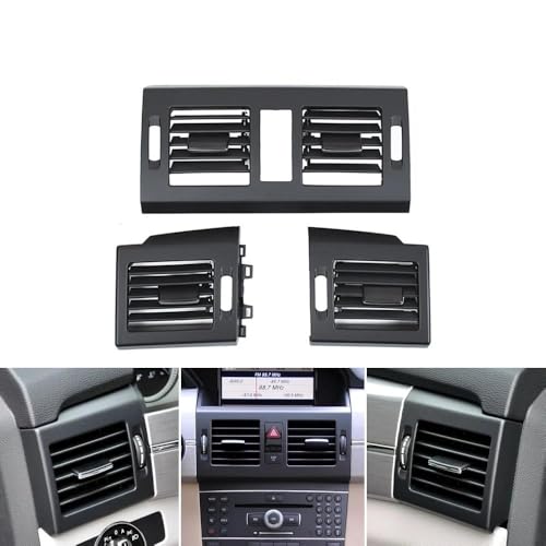 �_�b�V���{�[�h�x���g �ԃt�����g���A�G�A�R��AC�x���g�O���� ���߂� GLK�N���XX204 GLK220 GLK250 GLK300 GLK350�p �J�[�G�A�R�������o�����O����(Front 3pcs set)