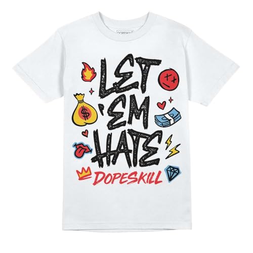 Image of DopeSkill Graphic Tee Streetwear Hip Hop Hypebeast Unisex T-Shirt Sneaker Colour Matching Shirts Inspired Motivation Quotes