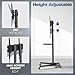 VIVO Mobile TV Cart for 55 to 100 inch Screens up to 165 lbs, LCD LED OLED 4K Smart Flat and Curved Panels, Rolling Stand with Laptop DVD Shelf, Locking Wheels, Max VESA 800x600, Black, STAND-TV100E