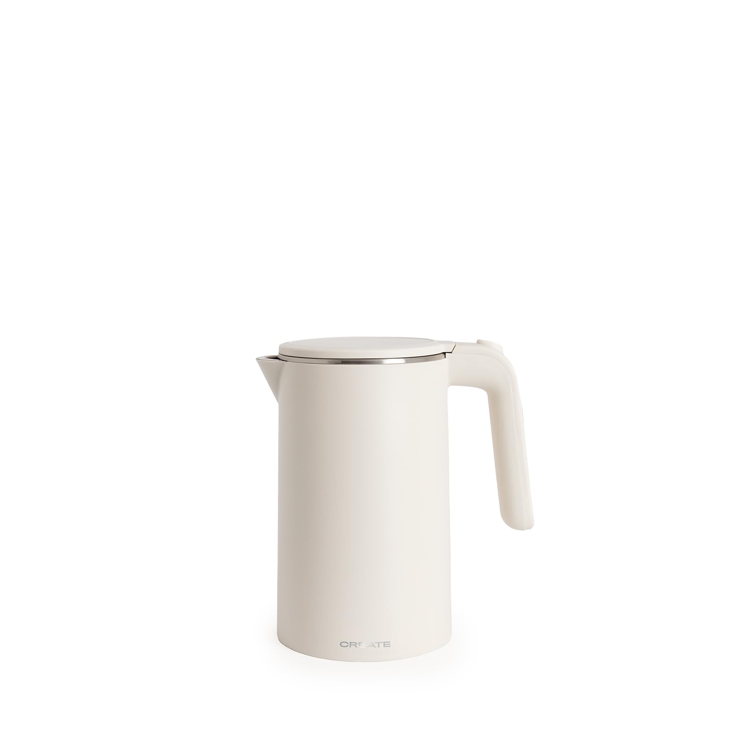 CREATE/KETTLE STUDIO PRO/Bouilloire électrique 1L blanc cassé/Contrôle de température, fonction maintien au chaud, enrouleur de câble, arrêt automatique, 1000W