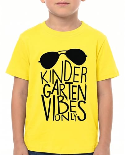 Image of Unique Baby Boys Kindergarten Vibes Only Back to School T Shirt