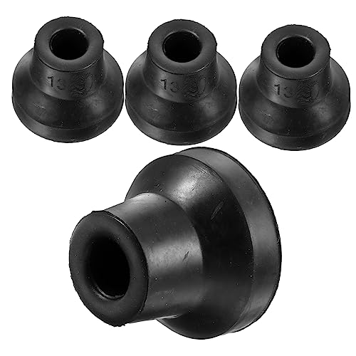 Healeved Elderly Non-Slip Crutch Sleeves Thickened Pole Tip Covers for Walking Sticks Replacement Cane Tips