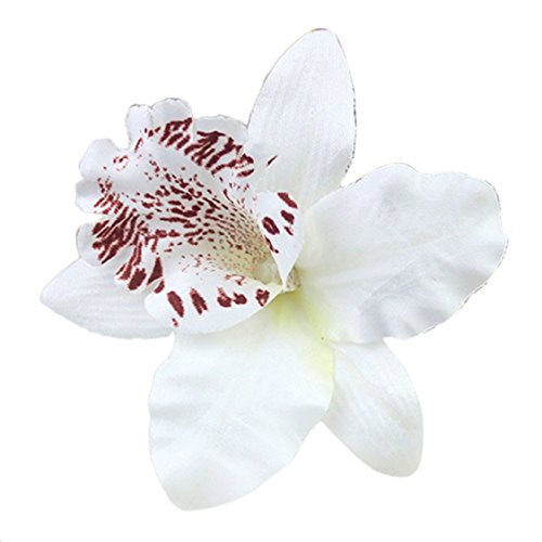 Ikevan Hot Selling Women Jewelry Side Clip Barrette Bohemia Flower Hairpins Hair Accessories for the Beach Vacation (White)