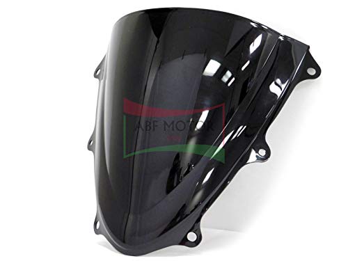 ABS Plastic Injection Black Smoke Double Bubble Transparent Windscreen Windshield Compatible with 2011 2012 2013 2014 2015 2016 2017 2018 2019 2020 2021 Suzuki GSXR600 GSXR750