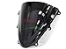 Protek ABS Plastic Injection Black Smoke Double Bubble Transparent Windscreen Windshield Front Visor for 2011 2012 2013 2014 2015 2016 2017 2018 Suzuki GSXR600 GSXR750