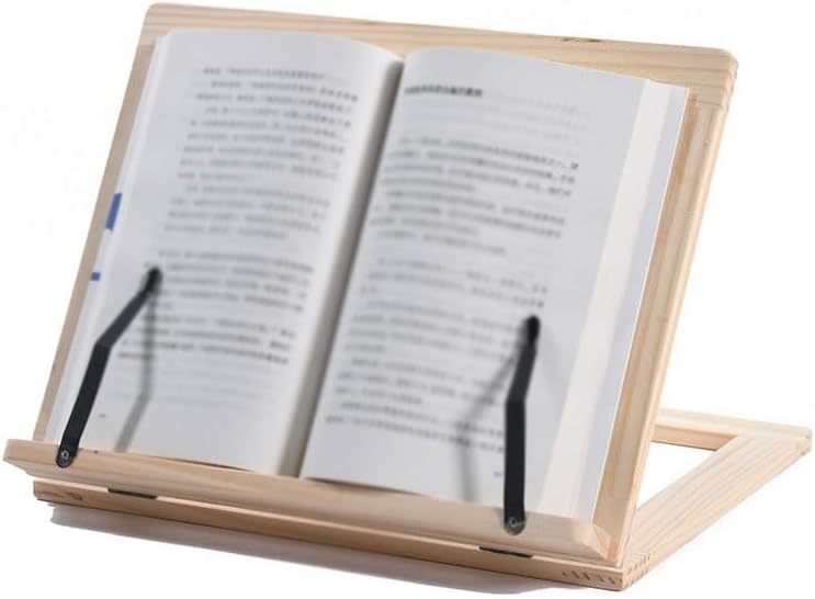 Wood Book Stand Multi Functional Reading Rack Portable Folding Holder