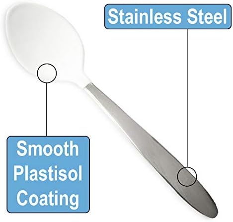 Rehabilitation Advantage Tablespoon with Plastisol Coating, White