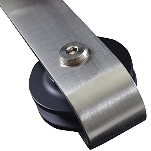 National Door Company Zz364545 Solid Core, Molded, Craftsman 1-Panel Flat, Primed, 64"X80" Barn Door Unit, Non Handed, Mdf; Steel, 80" Height #TOP4