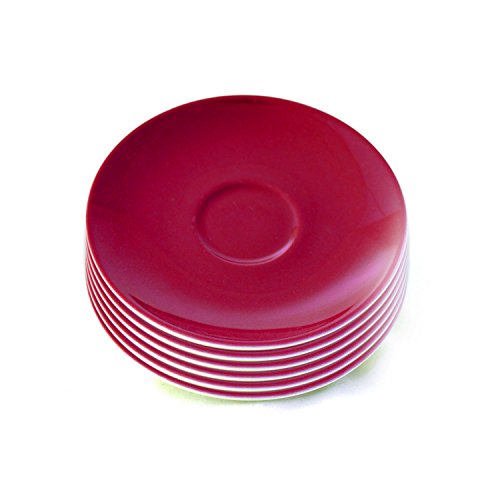 Flirt by R&B 516135 Doppio Espresso-Untere/Untertasse Ø 12 cm, Porzellan, rot (6er Pack) Cover