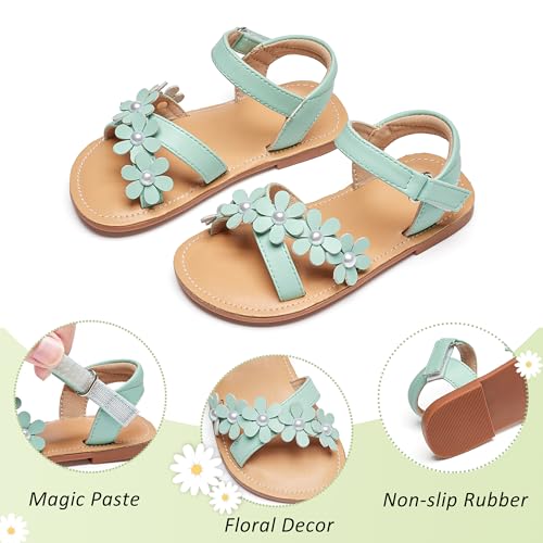 Image of GINFIVE Toddler Girls Sandals Girls Toddler Sandals Little Girls Kids Shoes