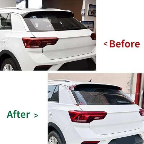 Becquet de toit pour VW T-ROC 2017-2024 style carbone