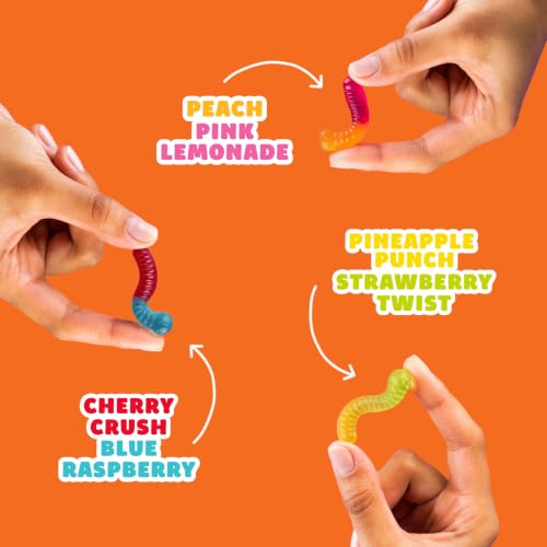 Image of SmartSweets Sweet Halloween Gummy Worms Low Sugar Gummy Candy, Healthy Snacks for Kids and Adults, Treat, 50g bags, Pack of 14