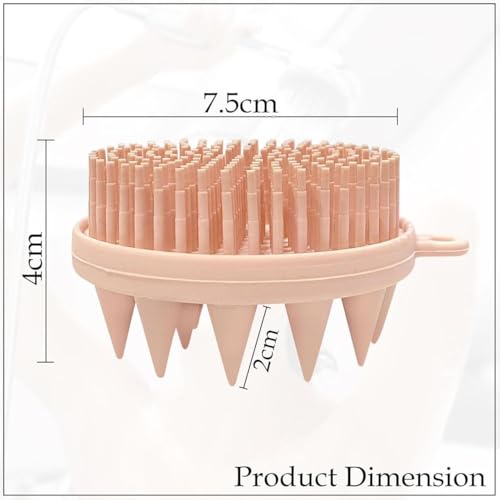 Image of Silicone Bath Brush for Men & Women [2 Pack] | Soft Body Scrubber for Shower & Bath | Gentle Exfoliating Silicone Body Brush | Deep Cleansing, Quick Dry & Hygienic Bath Brush for Smooth, Glowing Skin