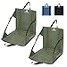 Voyager 2 Pk Folding Camping Chair, Lightweight & Portable with Carry Handle, Back Support Festival Picnic Deck Chair, Adjustable Straps & Pocket, Waterproof Beach Chairs for Hiking & Garden (Khaki)