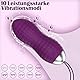 Allmay Liebeskugeln Vibration, Allmay Wasserdicht Bullet-Vibratoren, G punkt und Klitoris Stimulation Sexspielzeug Bullet Vibrator mit Drahtlose Fernbedienung, 10 Vibrationsmodi für Frauen, Paar
